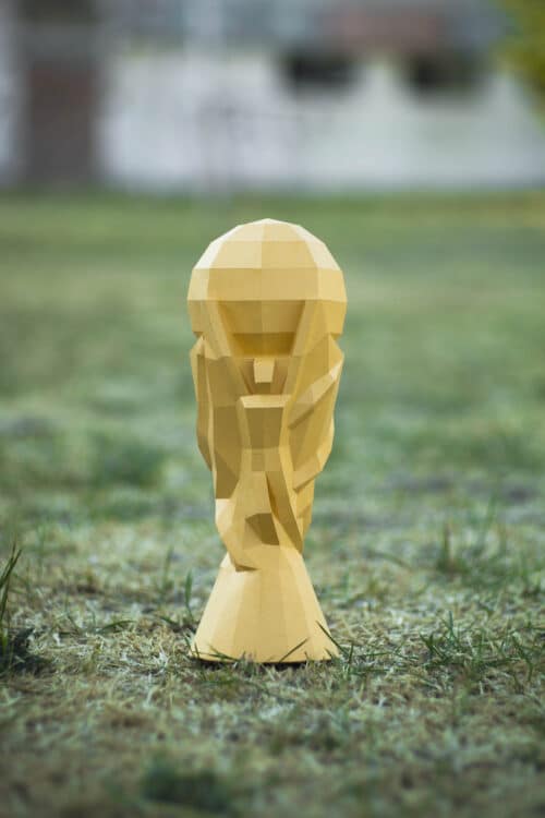 Papercraft 3D coupe de football