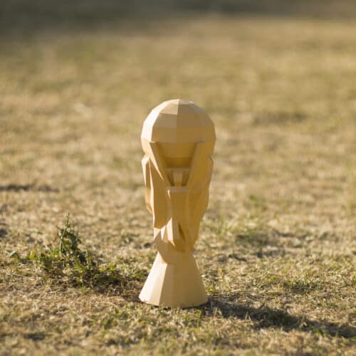 Papercraft 3D coupe de football