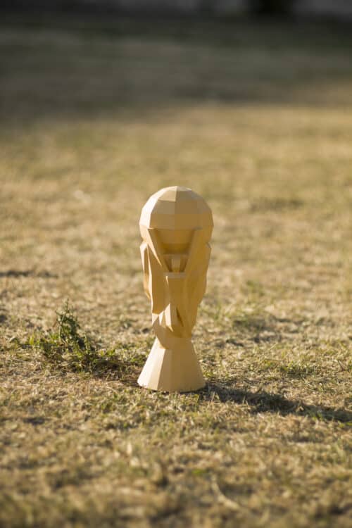 Papercraft 3D coupe de football