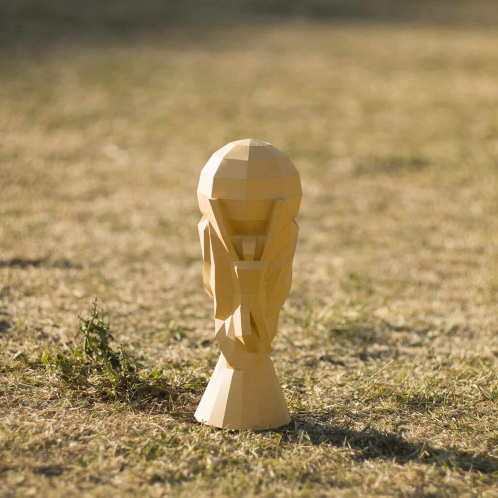 Papercraft 3D coupe de football