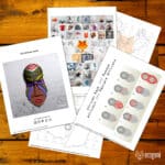 Papercraft masque Africain en origami