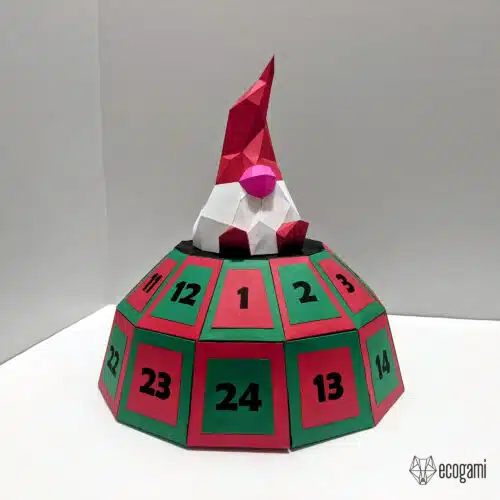 Papercraft calendrier de l’avent en origami