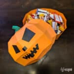Papercraft de boîte en forme de citrouille pour Halloween