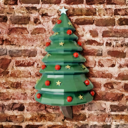 Papercraft arbre de Noël en origami