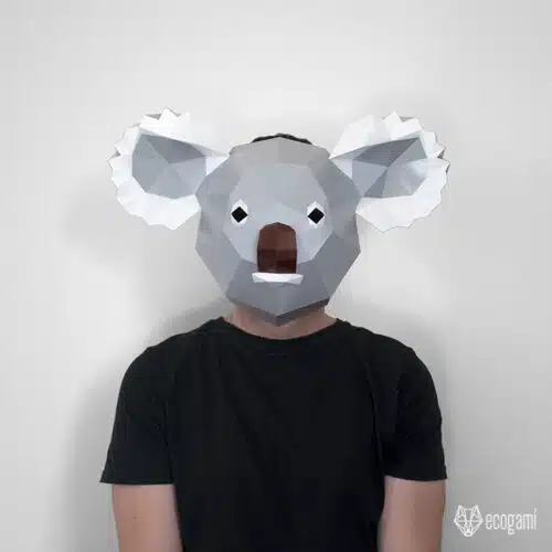 Papercraft masque de Poo l'emoji en origami