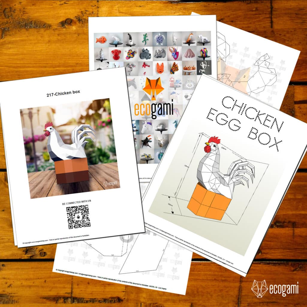 Papercraft und Origami 3D Bausatz Papercraft und Origami 3D Bausatz