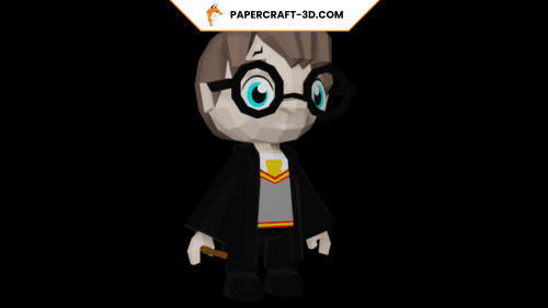 Harry Potter en papercraft 3D