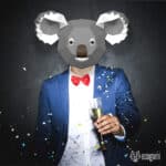 Papercraft masque de koala en origami