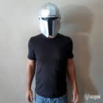 Papercraft casque The Mandalorian en origami