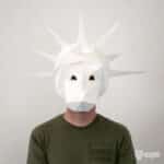 Papercraft masque de la statue de la liberté en origami
