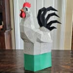 Papercraft boîte pour oeufs de Pâques en forme de poule