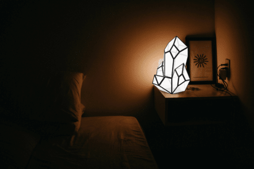 Veilleuse crystal en papercraft 3D