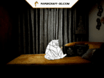 Veilleuse chat en papercraft 3D