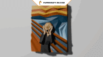 The scream – Tableau papercraft 3D inspiré de Munch The scream – Tableau papercraft 3D inspiré de Munch
