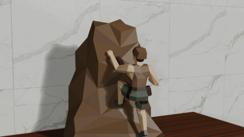 Grimpeur en papercraft 3D