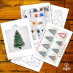 Papercraft arbre de Noël en origami