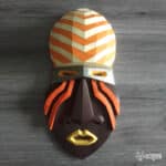 Papercraft masque Africain en origami
