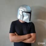 Papercraft casque The Mandalorian en origami