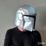 Papercraft casque The Mandalorian en origami