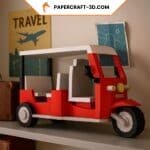 Tuk-tuk – Triporteur asiatique en papercraft 3D Tuk-tuk – Triporteur asiatique en papercraft 3D