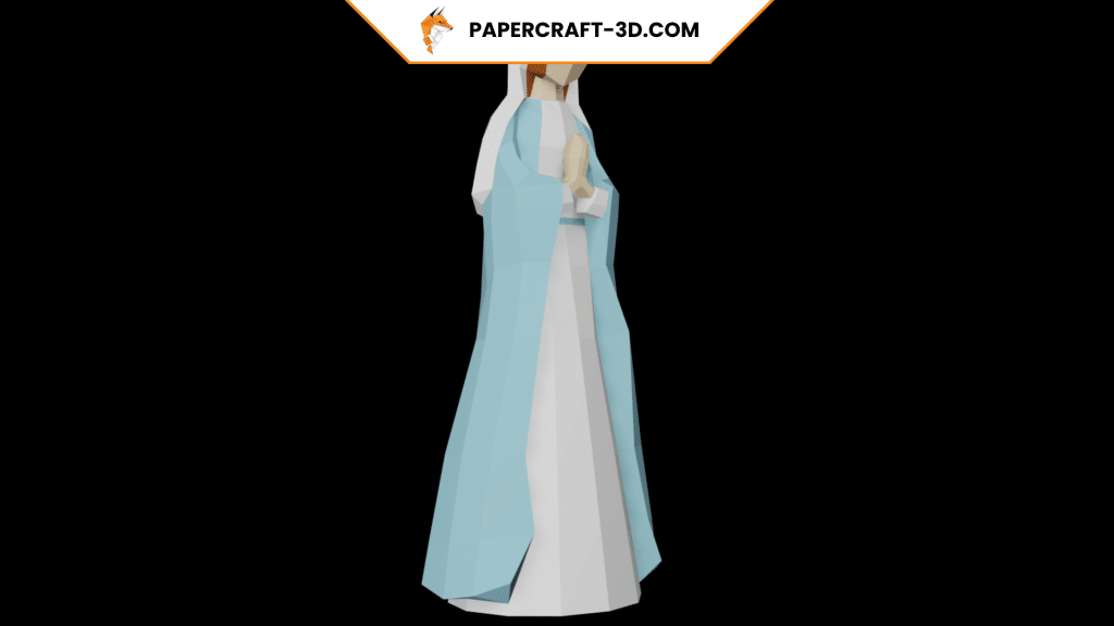 La Vierge Marie – Statue papercraft 3D, douceur et sérénité La Vierge Marie – Statue papercraft 3D, douceur et sérénité